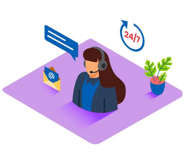 Virtual Receptionist Illustration